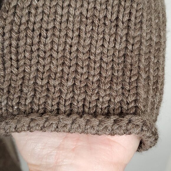 Soft Surroundings Women Cardigan Sweater M Brown Wool Blend Quiet Luxury Elegant - Picture 8 of 11